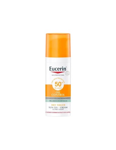 Eucerin Oil Control Dry Touch Sun Gel SPF 50+, 50 ml