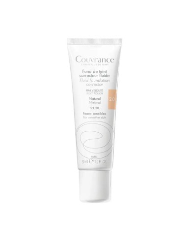 Avene Couvrance Maquillaje Fluido Natural SPF 20 Oil Free 30 ml