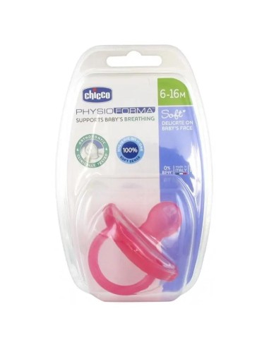 Chicco Chupete Physioforma Soft Silicona Rosa 6-16 Meses