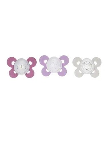 Chicco Pack 2 Chupetes Silicona Physio Comfort Lumino Niña 16-36 Meses