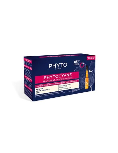 Phyto Phytocyane Caida Reaccional, 12x5 ml