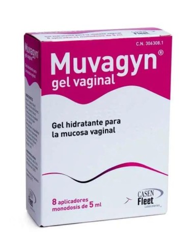 Muvagyn Gel Hidratante Vaginal 8 Tubos 5 ml