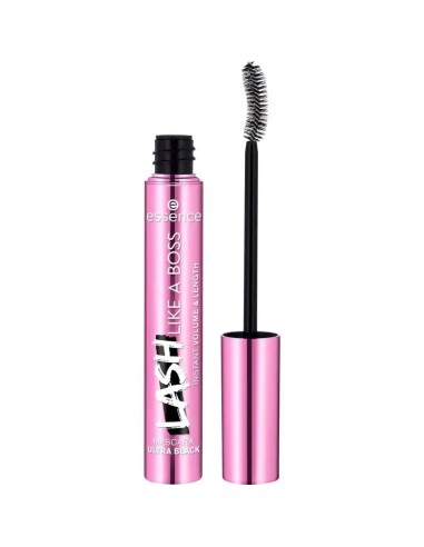 Essence Lash Like A Boss Máscara De Pestañas Ultranegra Volumen Y Longitud Al Instante, 9,5 ml