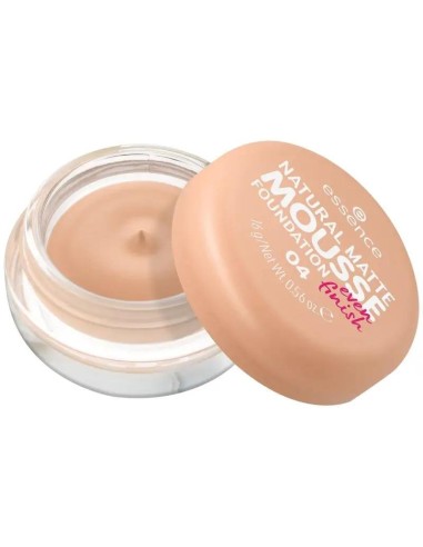 Essence Maquillaje En Mousse Natural Matte Mousse Foundation 04, 16 gr