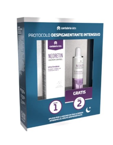 Neoretin Pack Despigmentante Discrom Ultra Emulsión + Minitalla Concentrate