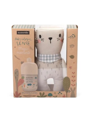 Suavinex Baby Colonia Sense 100 Ml + Peluche Bebé, Apta Pieles Sensibles