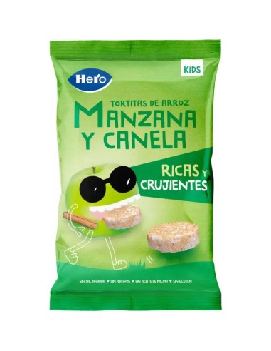 Hero Snack Kids Tortitas Arroz Y Manzana Y Canela , 40 gr