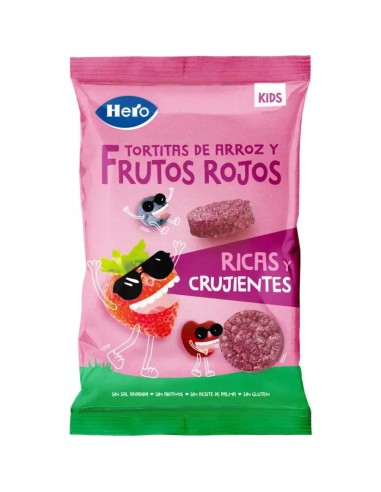 Hero Snack Kids Tortitas De Arroz Y Frutos Rojos , 40 gr