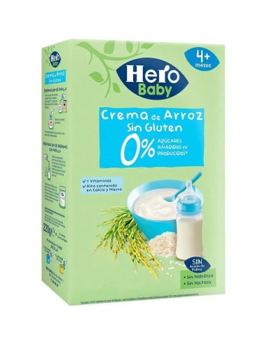 Hero Baby Papilla De Cereales Hero Baby Crema De Arroz 220G