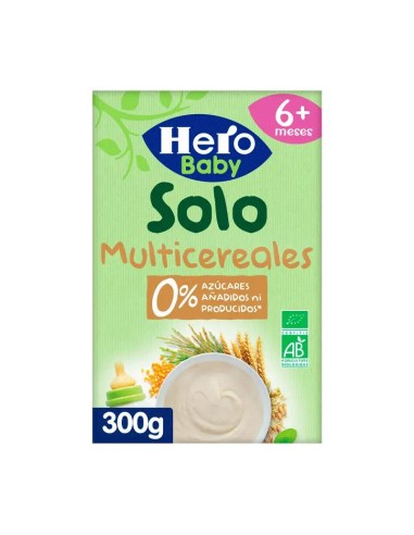 Hero Baby Solo 100% Ecológicos Multicereales 300 gr, +6 Meses