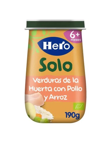 Hero Baby Tarrito Eco Hero Solo Verduras De La Huerta Con Pollo Y Arroz 190G