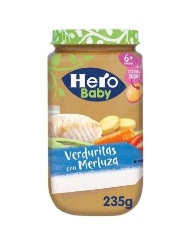 Hero Baby Tarrito Hero Baby Verduritas Con Merluza, 235 Gr