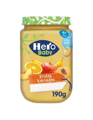 Hero Baby Tarritos De Frutas Variadas, 190g