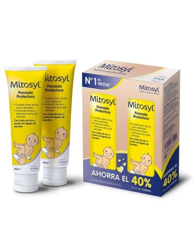 Mitosyl Pomada Protectora Duplo 2 x 65 gr