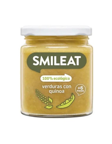 Smileat Tarrito Verduras con Quinoa Ecológico, 230 gr