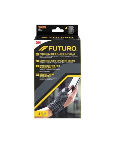 3M Futuro Muñequera Pulgar Deluxe Negra Talla S/M