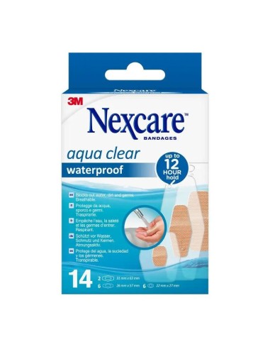 3M Nexcare aqua 360º apósito adhesivo surtido 14 unidades