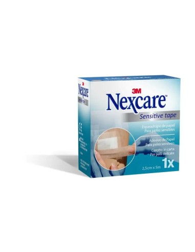 3M Nexcare Esparadrapo de Papel Color Piel, 5m x 25cm