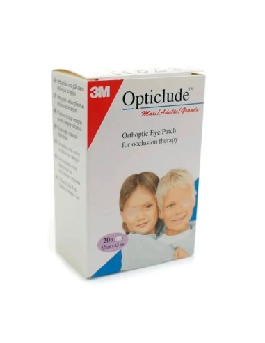 3M Opticlude Parche Oculares Talla Grande 8 x 5.7 cm 20 unidades