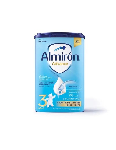 Almirón Advance 3, Leche de Crecimiento en Polvo para Bebé desde los 12 Meses, 800g