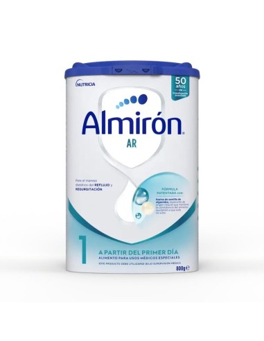 Almirón AR 1, Leche de Fórmula para Bebé Anti Regurgitación, desde Primer Día, 800g