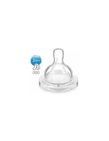 Avent Tetina Classic Anti-Colic Flujo Medio +3 Meses