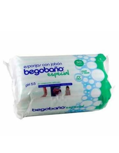 BEGOBAÑO Esponja impregnada 30 unidades