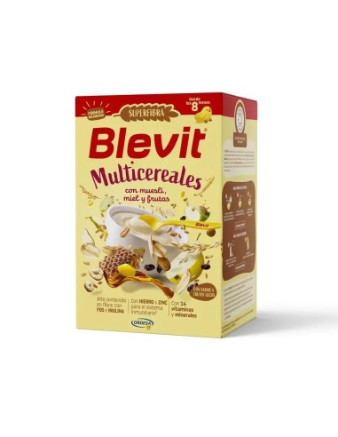 Blevit Alimentación Infantil Superfibra Multicereales Muesli, 500 grs