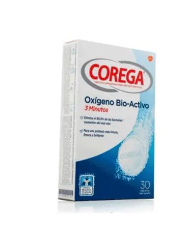 Corega Accion Total Limpieza para Protesis, 30 tabletas