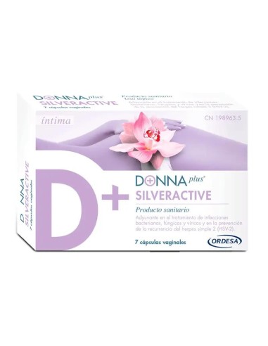 Donnaplus Silveractive, 7 cápsulas Vaginales