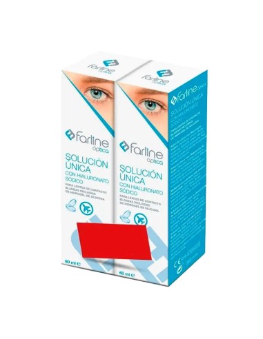 Farline Óptica Solución Única Con Ácido Hialurónico, Pack 2 X60 Ml