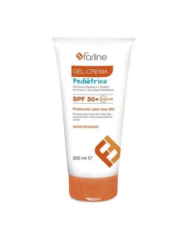 Farline Protector Solar Gel-Crema Pediátrico, Spf50+, 200 ml