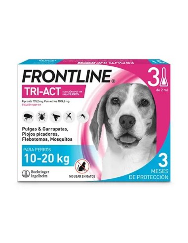 Frontline Tri-Act 10-20Kg, 3 Pipetas