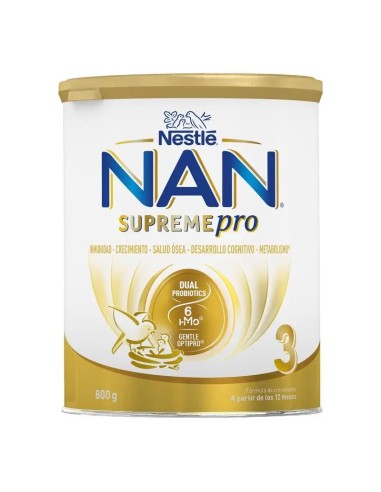 Nestlé Nan Supreme Pro 3 Leche de crecimiento, 800 gr