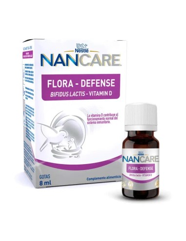 Nestlé Nancare Flora Defense Bifidus Lactis + Vitaminad Gotas, 8 ml