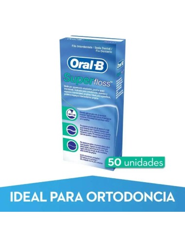 ORAL-B Super Floss Seda Dental, 50 unidades