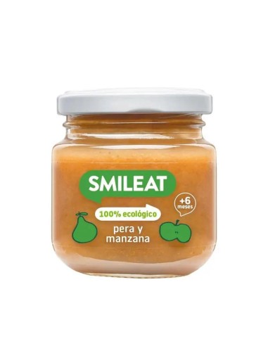 Smileat Tarrito Pera y Manzana Español, 130 gr