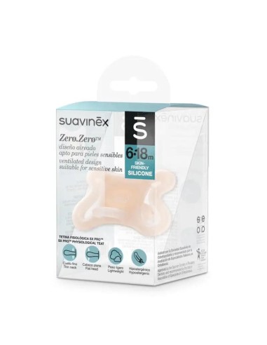 Suavinex Chupete Zero-Zero 6 a 18M, 1 unidad