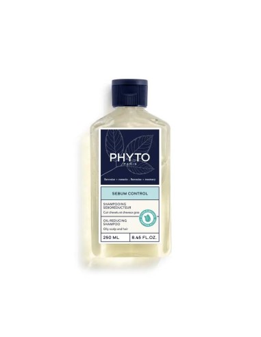 Phyto Sebo Regulador Champú Regulador De Sebo, 250 ml