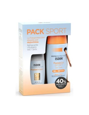 ISDIN Pack Fusión Gel Sport 100 ml + Fusión Water, 50 ml