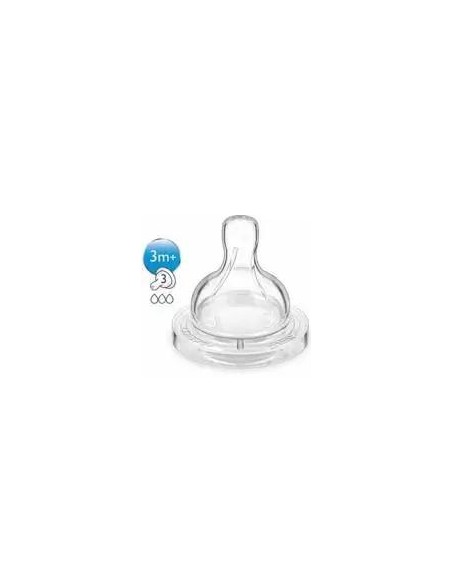 Avent Tetina Classic Anti-Colic Flujo Medio +3 Meses