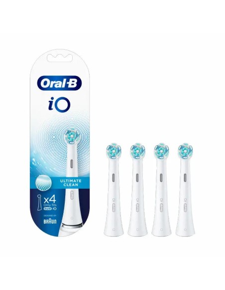 Oral-B iO Ultimate Clean Cabezales de RecambiO, 4 unidades