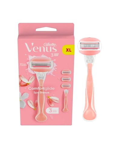Gillette Venus Comfortglide Spa Breeze, Maquinilla De Mujer, 1 mango + 3 recambios