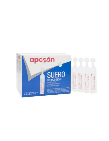 Aposan Suero Fisiologico Nasal Monodosis 30 unidades x 5 ml