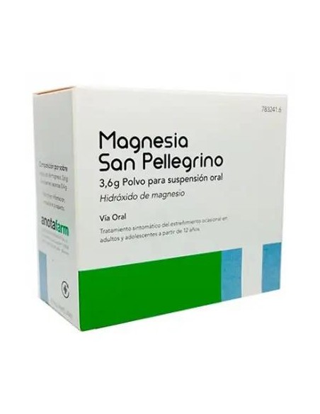Magnesia San Pellegrino 3.6 gr Polvo Suspensión Oral 20 Sobres