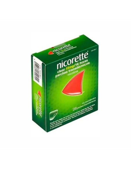 Nicorette Clear 15 mg/16 Horas, 14 Parches Transdermicos