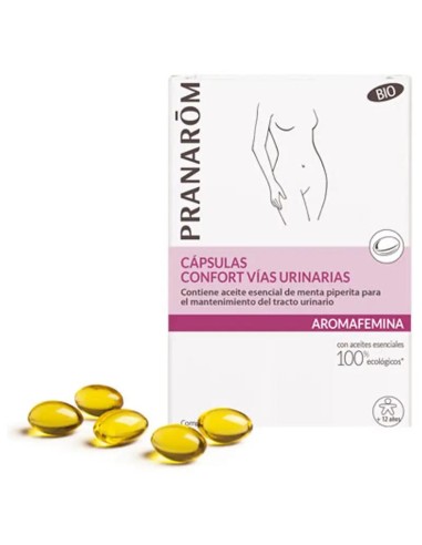 Pranarom Aromafemina Confort Vias Urinarias BIO, 30 Cápsulas