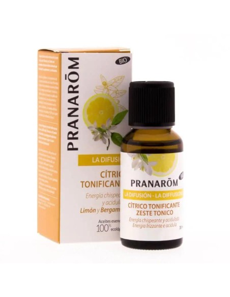 Pranarom la Difusión Cítrico Tonificante BIO, 30 ml