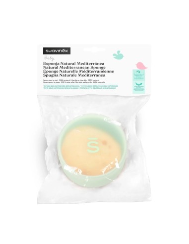 Suavinex Esponja Bebé Recién Nacido 100% Natural, 1 unidades