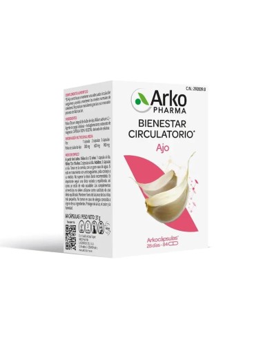Arkocápsulas Ajo 84 Cápsulas Arkopharma